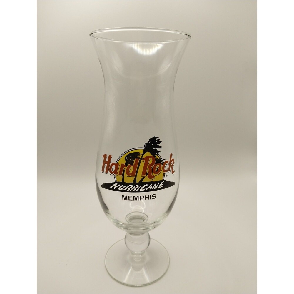 Hard Rock Cafe Hurricane Glass 9.25" Memphis EUC